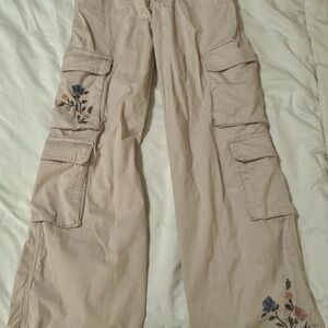 Abercrombie Kids Embroidered Cargo Pants